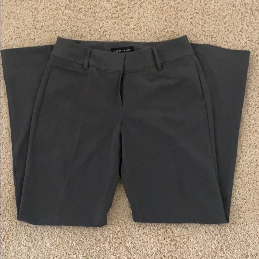 Size 8 Gray Larry Levine Women’s Pants - Picture 1 of 5
